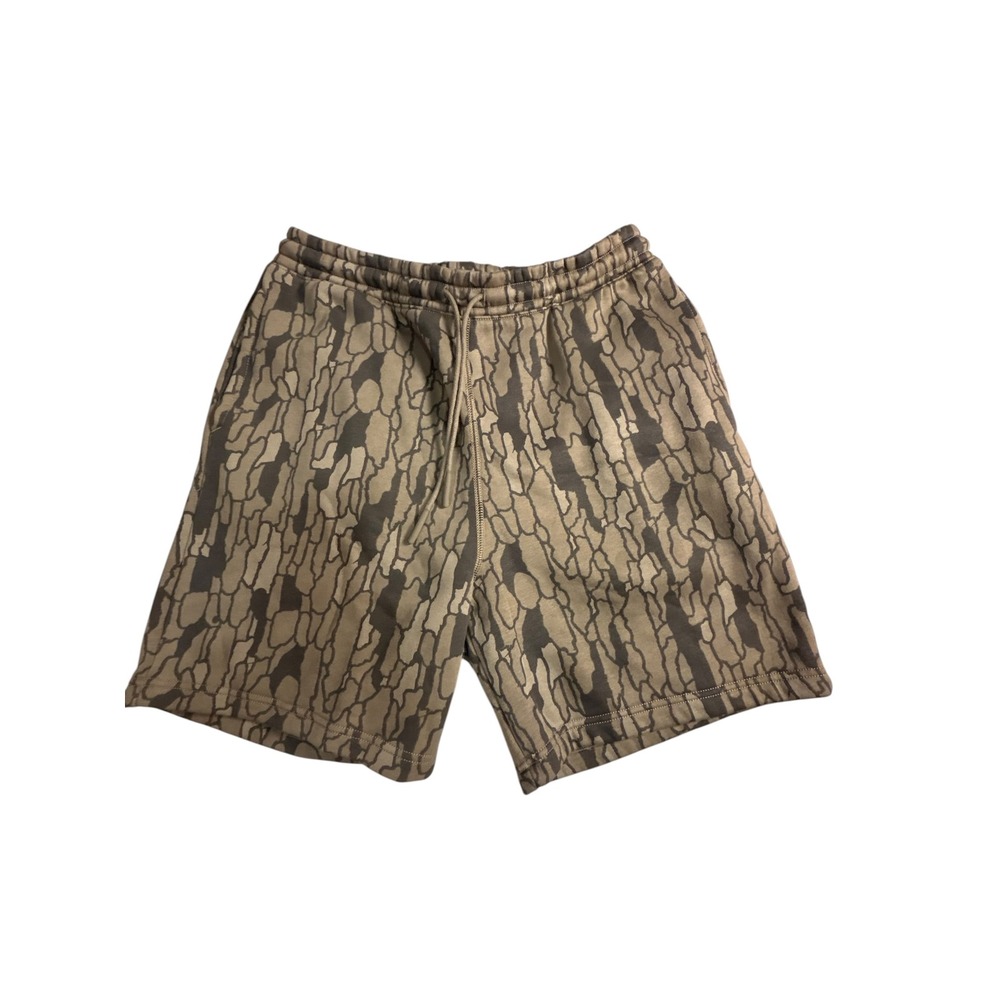 LCKR Womens Bark Camo Fleece Lounge Shorts Brown‎ Camouflage Size Medium